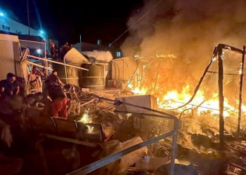 بمباران بیمارستان الاقصی و آتش‌سوزی چادرهای آوارگان با ۳ شهید