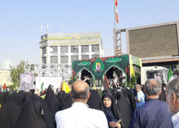 تصاویری از مراسم تشییع پیکر شهید نیلفروشان در تهران