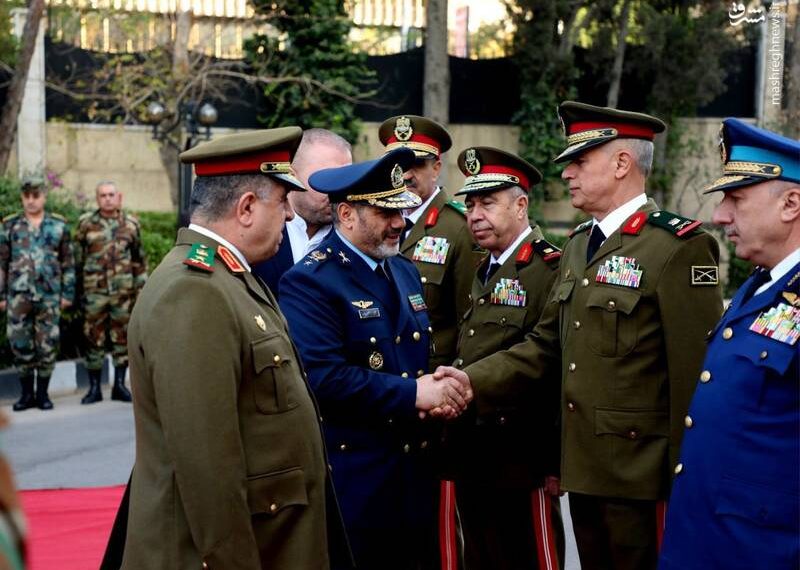 دیدار وزرای دفاع ایران و سوریه در دمشق + تصاویر