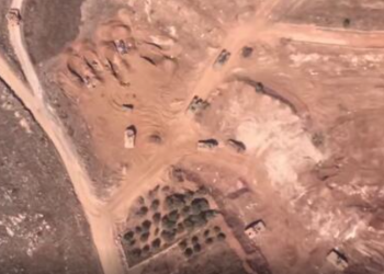 هدف قرار دادن تجمعات اشغالگران در جنوب لبنان + فیلم