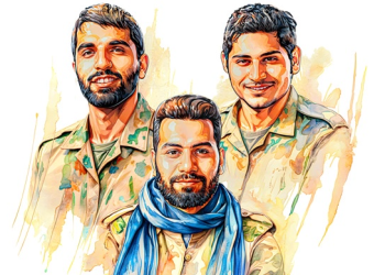 دیدار خانواده شهیدان موسوی، قربانخانی و عبداللهی با رهبر انقلاب