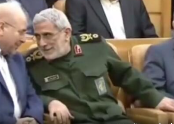 خوش‌وبش سردار قاآنی با قالیباف و ظریف + فیلم