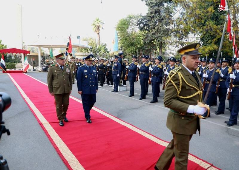 دیدار وزرای دفاع ایران و سوریه در دمشق + تصاویر