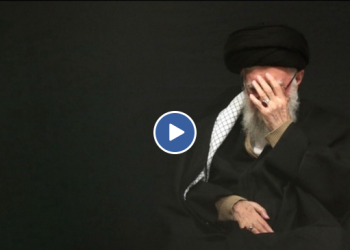 اشک‌های رهبر انقلاب هنگام نوحه‌ای دربارهٔ کودکان غزه و لبنان + فیلم