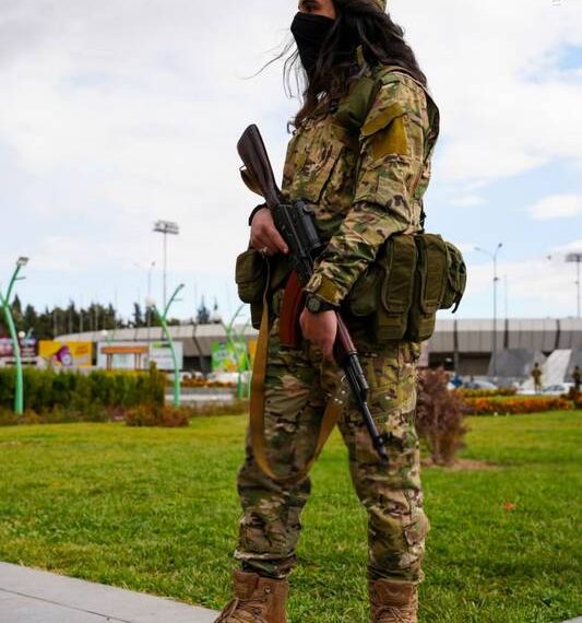 استقرار نیروهای تحریرالشام در دمشق برای مقابله با معترضان + تصاویر