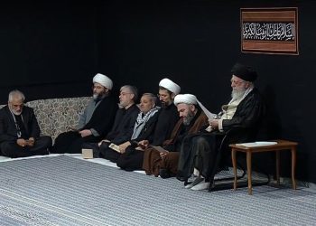 اولین شب مراسم عزاداری حضرت فاطمه‌(س) با حضور رهبر انقلاب