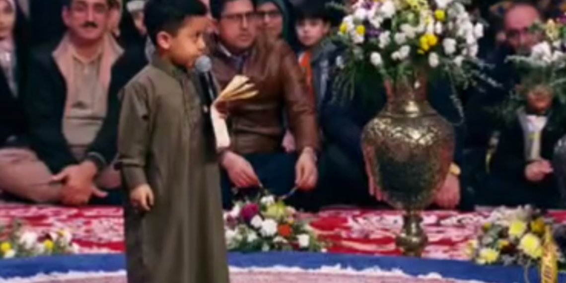 بانمک‌ترین مداح کوچولو در حسینیه معلی + فیلم