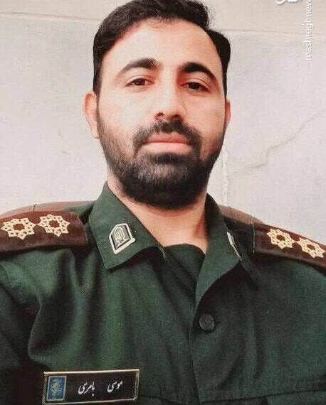 تصویری از شهید پاسدار در حمله گروهک جیش‌الظلم