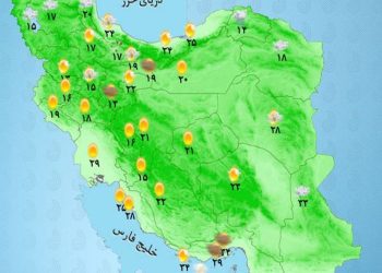 پیش بینی آب و هوای روز (20 فروردین 1404)