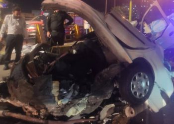 برخورد پژو ۲۰۶ با گاردریل دو قربانی گرفت