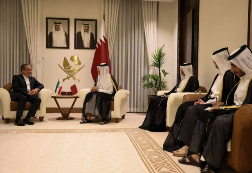 دیدار عراقچی با همتای قطری + فیلم