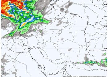 پیش‌بینی بارش‌های رگباری و وزش باد شدید در چندین استان کشور