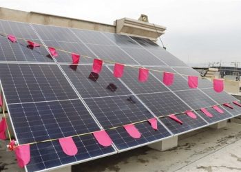 افتتاح نیروگاه خورشیدی ۱۰ کیلوواتی در منطقه ۴