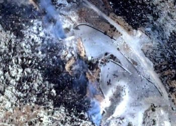 تصاویر ماهواره‌ای از تخریب پایگاه موشکی کرمانشاه