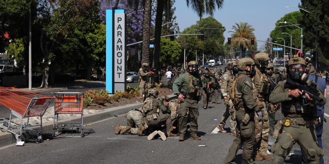 تداوم اعتراضات در لس‌آنجلس؛ سرکوب معترضان با اعزام گارد ملی