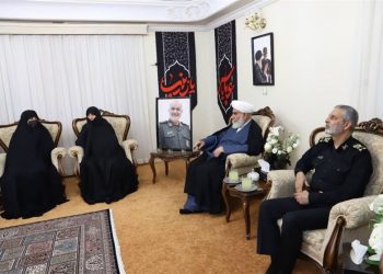 دیدار رئیس دفتر رهبر انقلاب با خانواده شهید سلامی