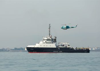 ورود شناور نیروی دریایی روسیه به منطقه رزمایش امنیت دریایی خزر