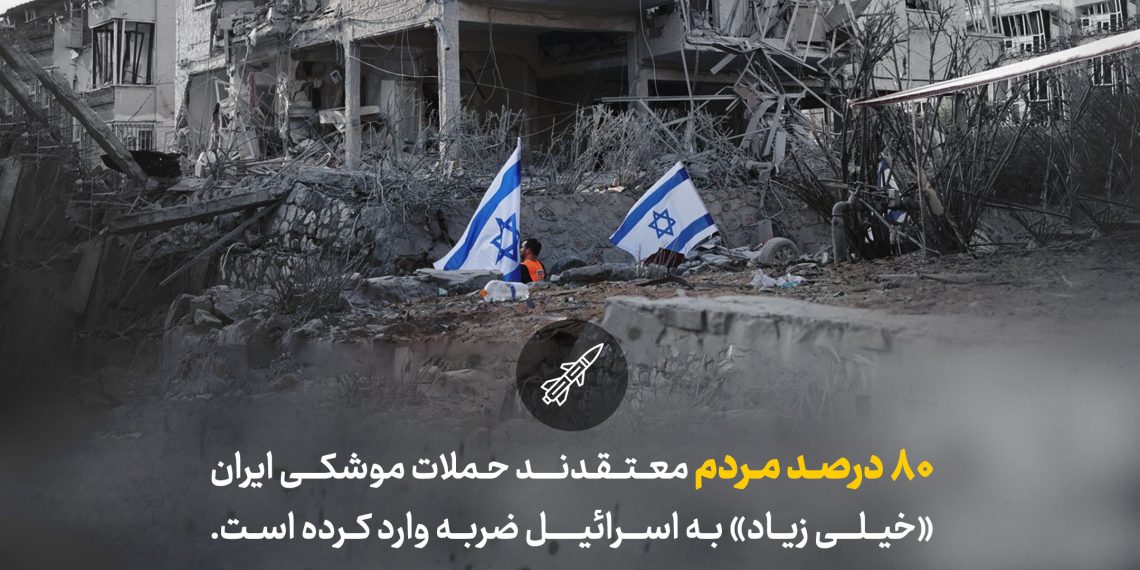 اینفوگرافی | ۸۰ درصد مردم: ایران ضربه سنگینی به اسرائیل زد