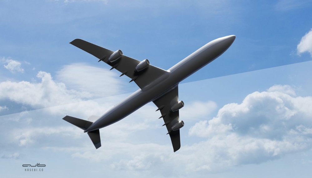 فیلم/ آتش گرفتن بوئینگ ۷۶۷ در آسمان آمریکا